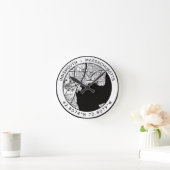 ニマス市地図ラヴクラフト ラウンド壁時計 (ホーム)