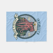 ニマス・ロベクラフト・シュトゥルフの水夫の影 フリースブランケット (正面(横))