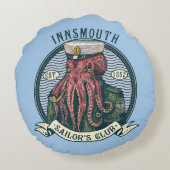 ニマス・ロベクラフト・シュトゥルフの水夫の影 ラウンドクッション (裏面)