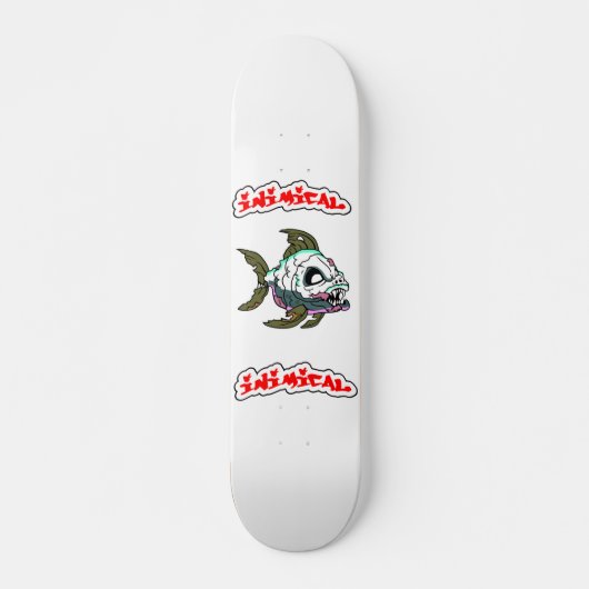 ニミカル魚モンスタースケートボードデッキ スケートボード (正面)