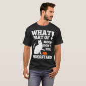 ニャアって何がお腹すいた猫を理解していないの Tシャツ (正面フル)