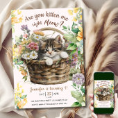 ニャアって言うのか |キャットガール1歳の誕生日 招待状