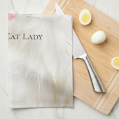 ニャア熱狂するキャット キッチンタオル (四つ折り)