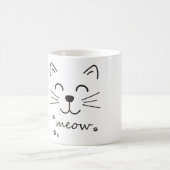 ニャウキャット顔ハッピーネコマグ コーヒーマグカップ (中央)