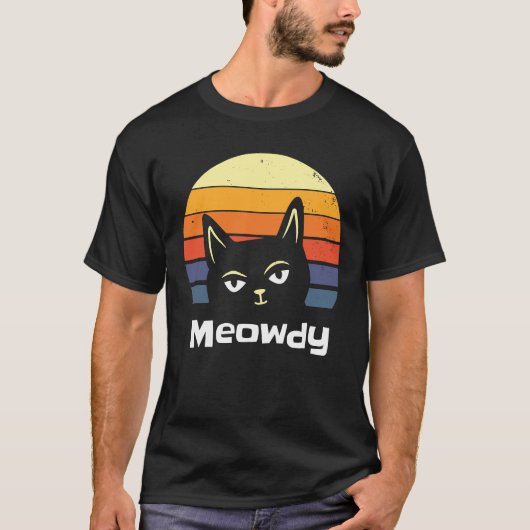 ニャオディ 猫の挨拶マッシュアップ Tシャツ (正面)
