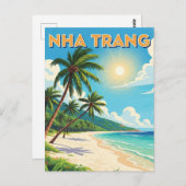 ニャチャンビーチベトナム旅行 ポストカード (正面/裏面)