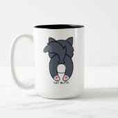 ニャッお前は俺を見ろ!😹☕ ツートーンマグカップ (左)