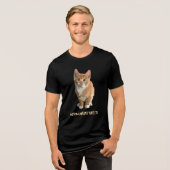 ニャンでハローTシャツ トライブレンドTシャツ (正面全面)