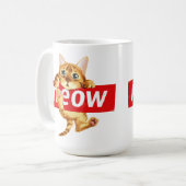 ニャンコのサイン キティデザイン コーヒーマグカップ (正面左)