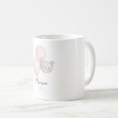 ニャンコのピンクの風船 コーヒーマグカップ (正面右)