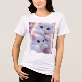"ニャンムード発動 _ 美意識高いネコデザインTシャツ" トライブレンドＴシャツ