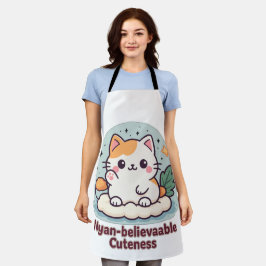 ニャン信憑性かわいいかわいい猫 エプロン
