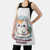 ニャン信憑性かわいいかわいい猫 エプロン (インサイチュ)