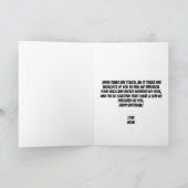 ニャーおもしろい猫ホワイト30thソン誕生日 カード (内部)