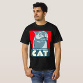 ニャーって猫おもしろい引用文Tシャツ Tシャツ (正面フル)