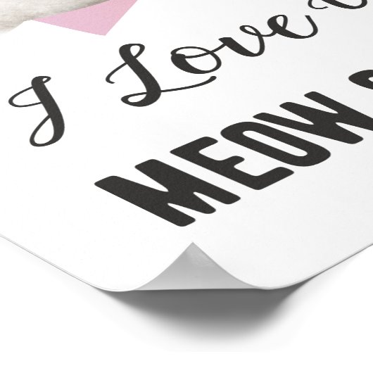 ニャーとパーリーバー猫が大好き ポスター (角)