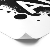 ニャーと離れは私の猫のおもしろい引用文 ポスター (角)