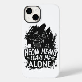 ニャーと離れは私の猫のおもしろい引用文 Case-Mate iPhone 14ケース