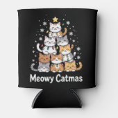 ニャーなクリスマス 猫のクリスマスツリー  サンタクロース 缶クーラー (正面)
