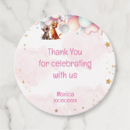 ニャーキャッツ笑い子供の誕生日感謝してい君 フェイバータグ