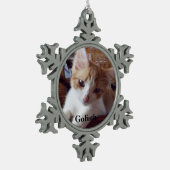 ニャーキャッツ スノーフレークピューターオーナメント (左)