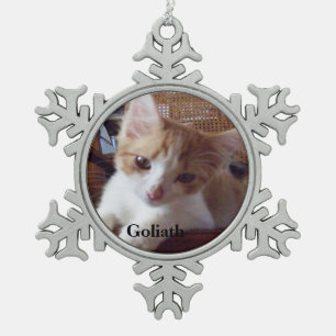 ニャーキャッツ スノーフレークピューターオーナメント