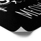 ニャーキャットシャツニャー子猫かわいい猫ママとキャットダ ポスター (角)