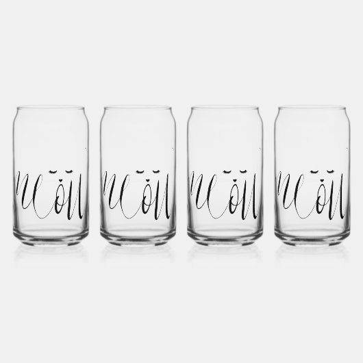 ニャーキャット ガラス缶 (正面)