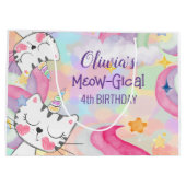 ニャーギカルカチコーン誕生日ラージ抱き枕 ラージペーパーバッグ (裏面)