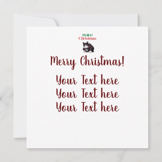 ニャークリスマス猫 (裏面)