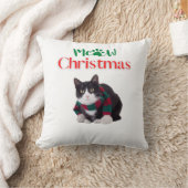 ニャークリスマス猫 クッション (ブランケット)