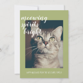 ニャースピリッツ明るい猫の写真の休日 シーズンカード