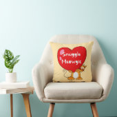 ニャーニャーおもしろいク猫プンアートを嗅ぎ回る クッション (椅子)