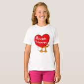 ニャーニャーおもしろいク猫プンアートを嗅ぎ回る Tシャツ (正面フル)