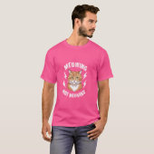 ニャーニャーおもしろいネコミーム Tシャツ (正面フル)