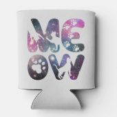 ニャーニャーかわいい猫のシルエットとポープリントデザイン 缶クーラー (裏面)