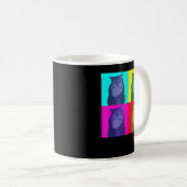 ニャーニャーって猫シャツ – Black Cat T Shirt コーヒーマグカップ (正面右)