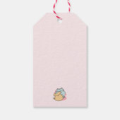 ニャーニャーと鳴き合う絶品 – かわいい猫と犬 ギフトタグ (裏面)