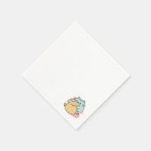 ニャーニャーと鳴き合う絶品 – かわいい猫と犬 スタンダードカクテルナプキン (角)