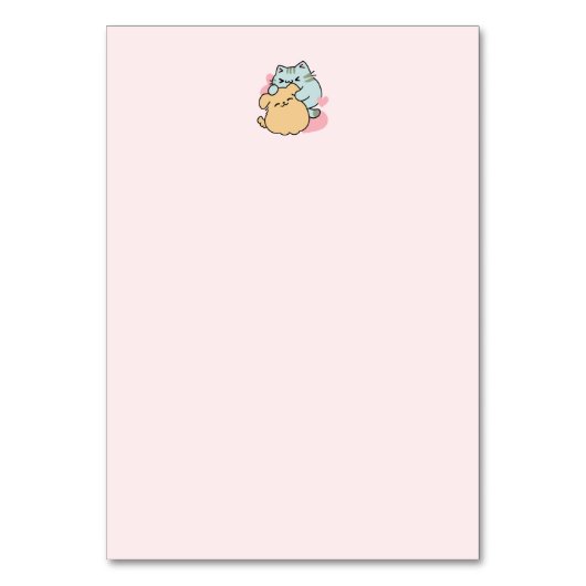 ニャーニャーと鳴き合う絶品 – かわいい猫と犬 テーブルナンバー (裏面)