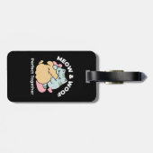 ニャーニャーと鳴き合う絶品 – かわいい猫と犬 ラゲッジタグ (裏面横)