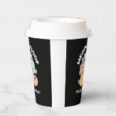 ニャーニャーと鳴き合う絶品 – かわいい猫と犬 紙コップ (右)