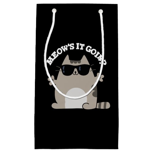 ニャーニャーニャーおもしろいン猫プンダークBG スモールペーパーバッグ (正面)