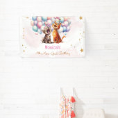 ニャーニャーニャーニャーニャー子供の誕生日 横断幕 (インサイチュ)