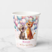 ニャーニャーニャーニャーニャー子供の誕生日 紙コップ (裏面)