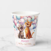 ニャーニャーニャーニャーニャー子供の誕生日 紙コップ (正面)