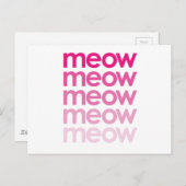 ニャーニャーニャーニャー ポストカード (正面/裏面)