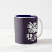 ニャーニャーニャー鳴き声 – かわいい寝猫 ツートーンマグカップ (正面右)