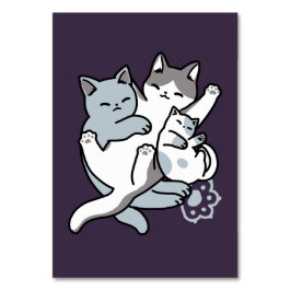 ニャーニャーニャー鳴き声 – かわいい寝猫 テーブルナンバー