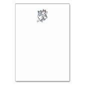 ニャーニャーニャー鳴き声 – かわいい寝猫 テーブルナンバー (裏面)